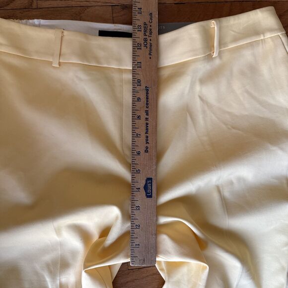 Talbots High Waist Hampshire Ankle Pants Womens 18W Petite Yellow Stretch New - Picture 7 of 9